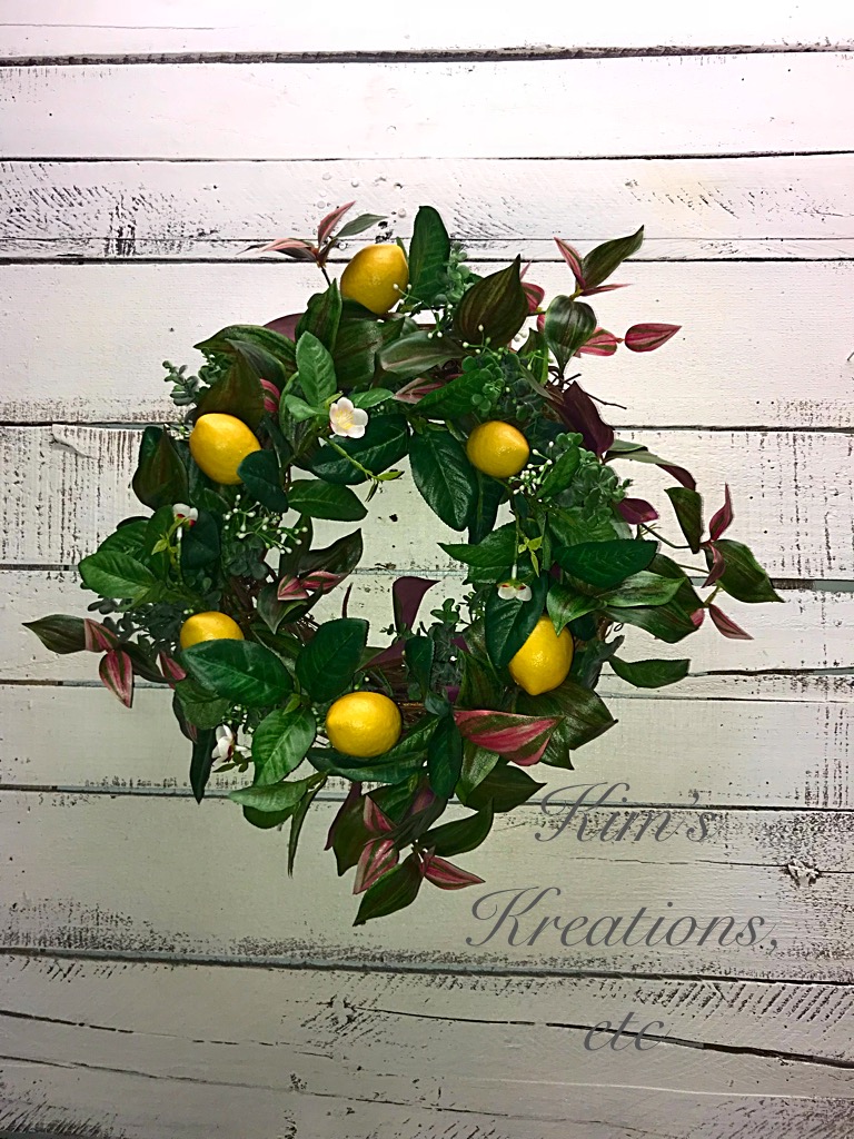Kitchen Lemons Wreath Decorative Wreath Home Dcor Lemons