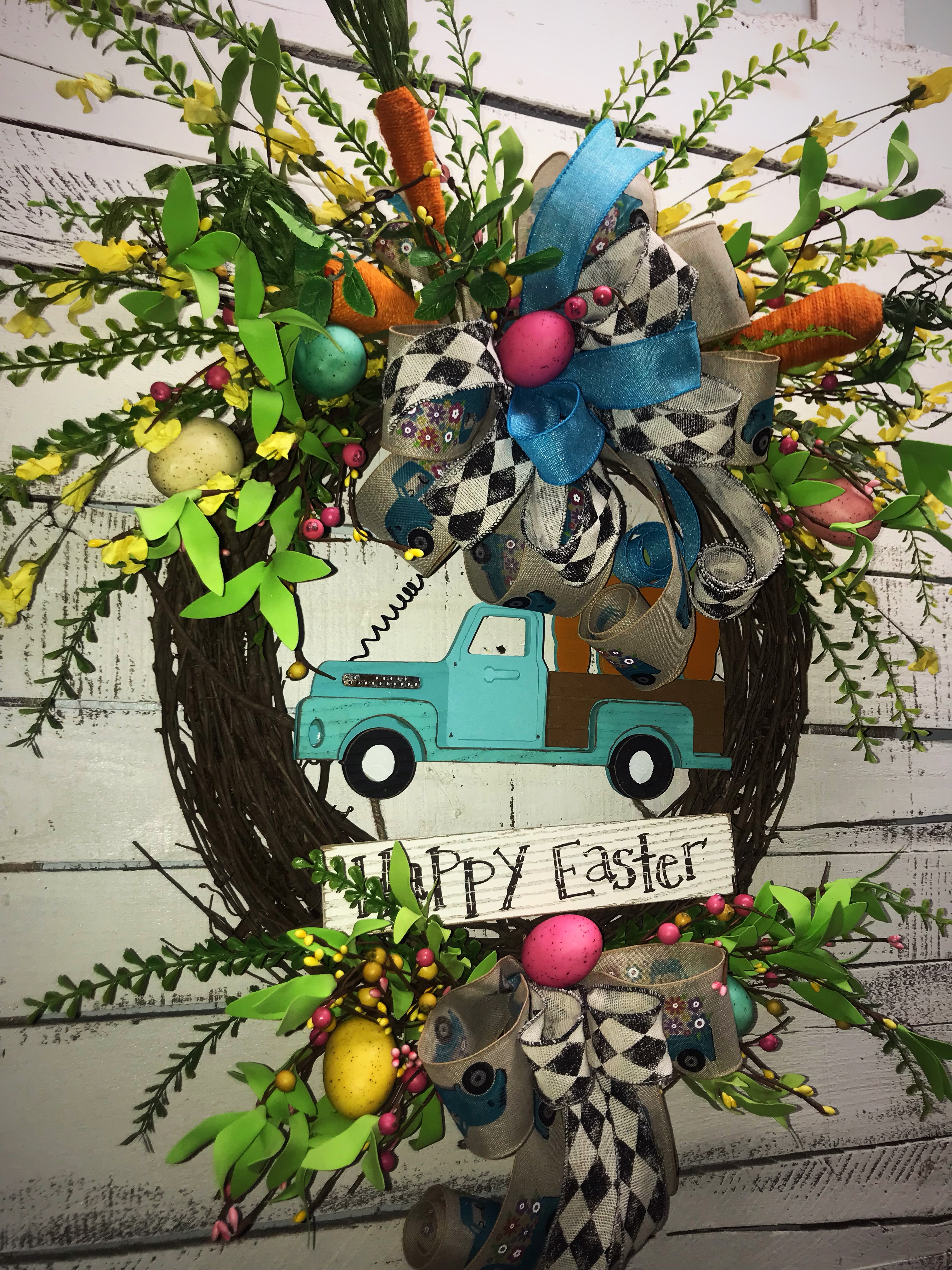 Download Easter Wreath, Old Pickup Truck, Truck Full of Carrots ...
