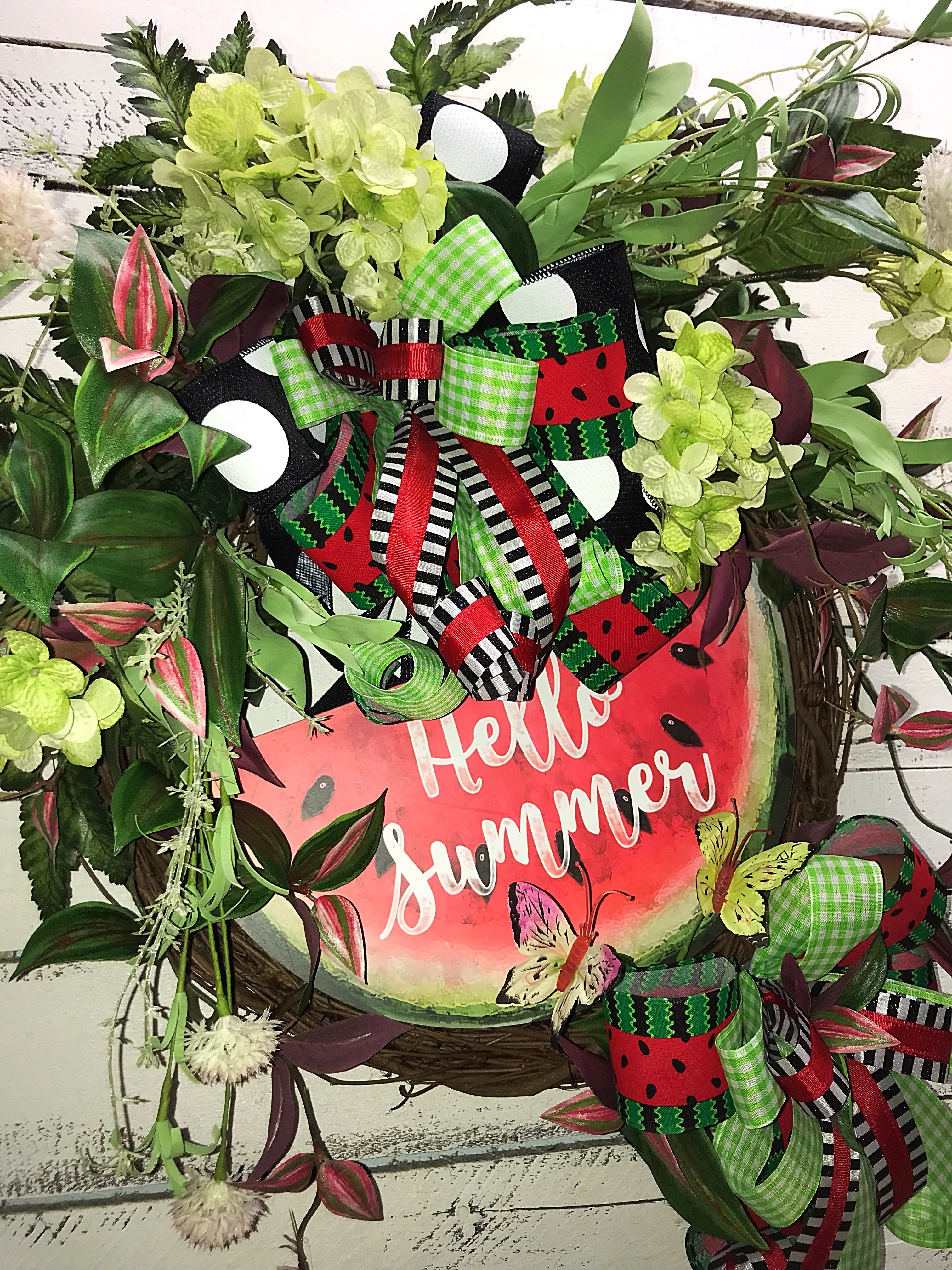 Summer Wreath, Watermelon Wreath, Hello Summer, Summer ...