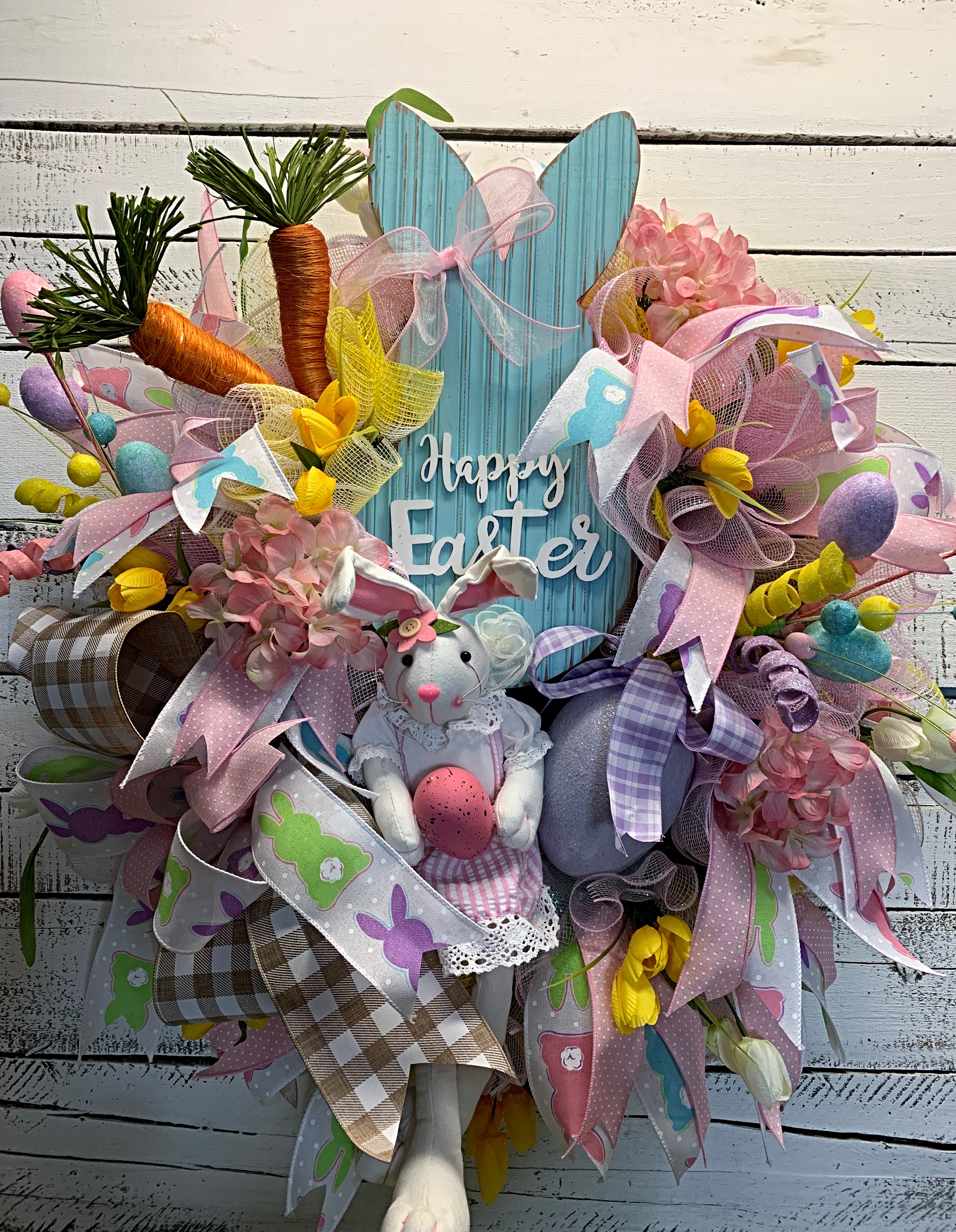 Easter Decor Door Decor Easter Swags Easter Wreath Easter Bunny Wreath Easter Decorations