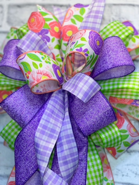 Easter Bow, Large Bow, Ribbon, Spring Bow, Lamp Post Bow, Wreath Bow, Home  Decor, Handmade Bows, Made in the USA, Kims Kreations etc – Kim's  Kreations, etc.